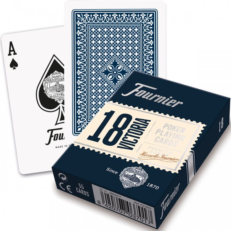 Fournier Victoria 18 playing cards - blue