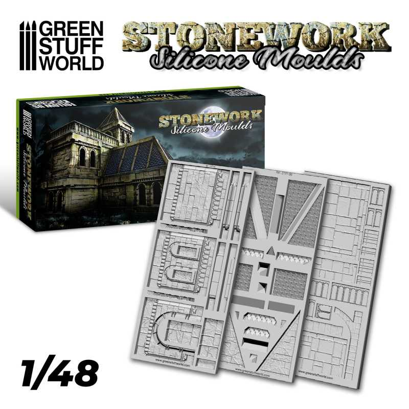 Green Stuff World: Silikonowe formy - Stonework