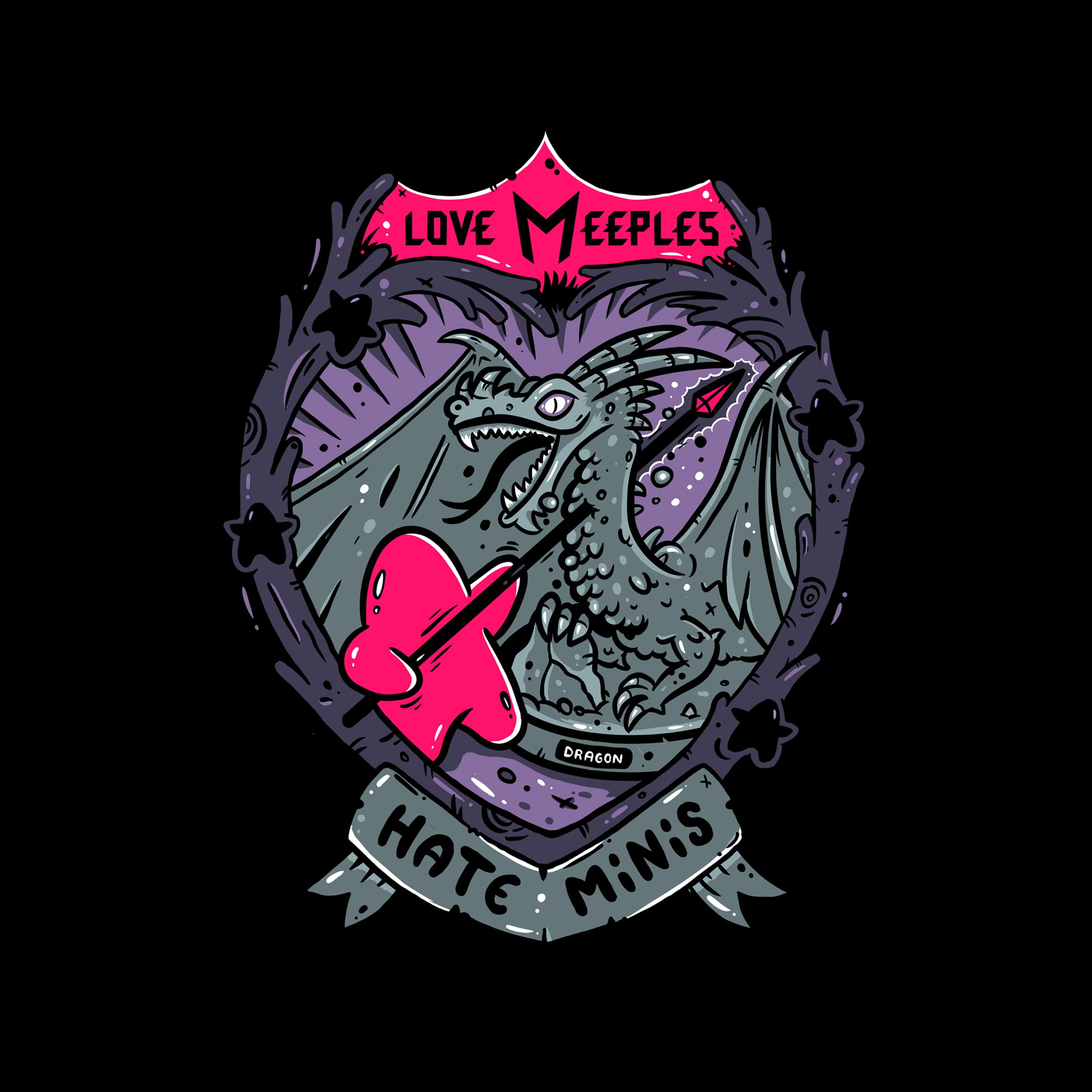 Dice Tray: Love Meeples