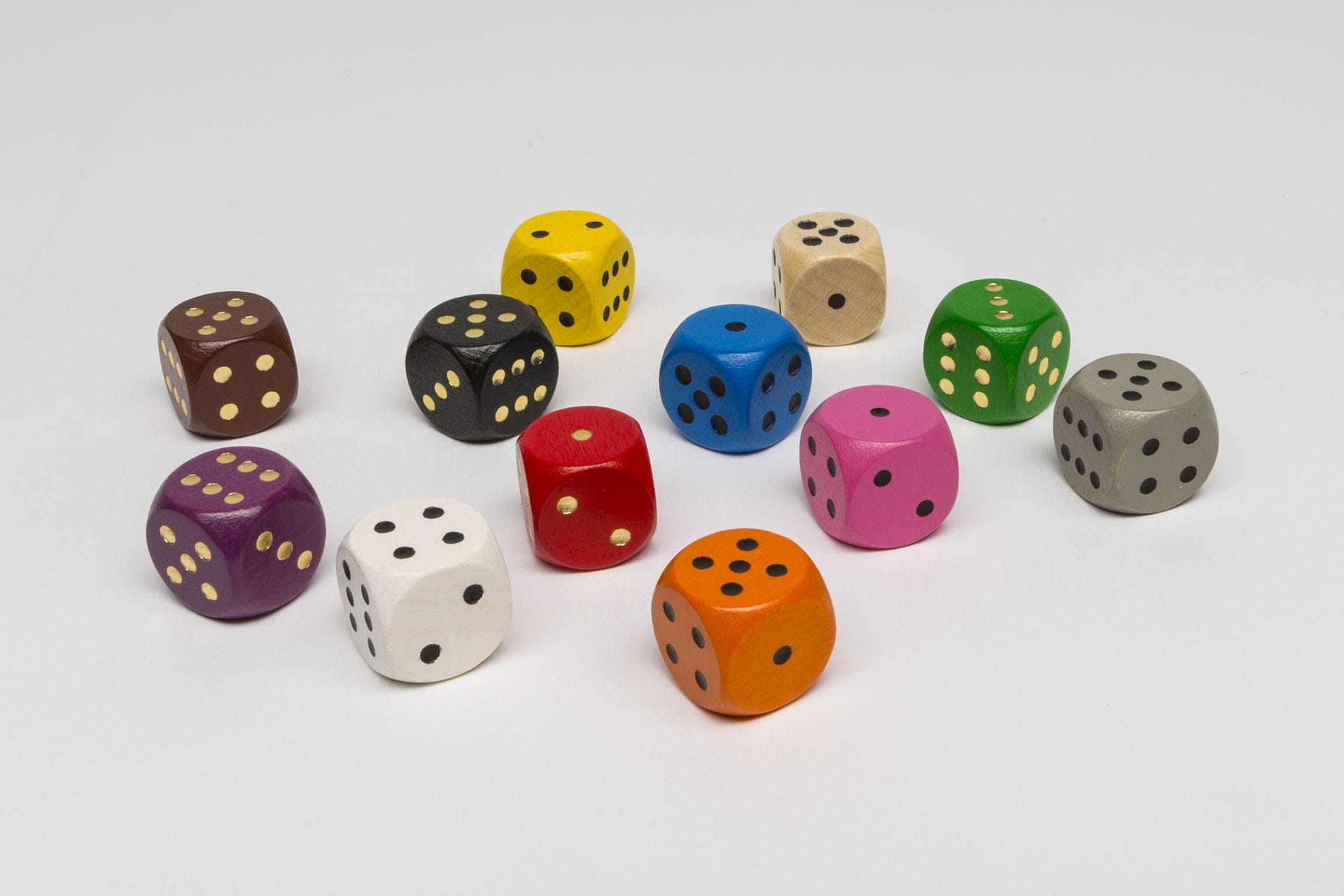 Wooden dice D6 16mm