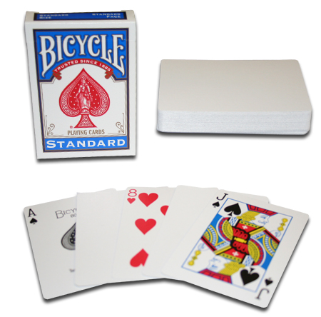 Karty do gry Bicycle: Blank Back - niebieskie