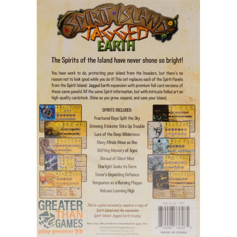 Spirit Island: Premium Foil Panels - Jagged Earth
