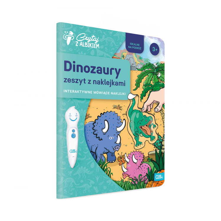 Albik: Zeszyt z naklejkami: Dinozaury 3+