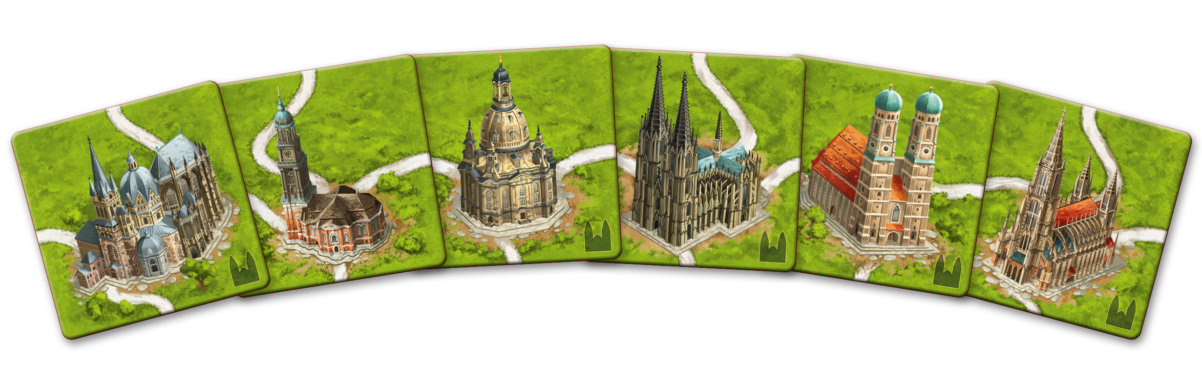 Carcassonne: German Cathedrals (Kathedralen in Deutschland)(2nd and 3rd edition)