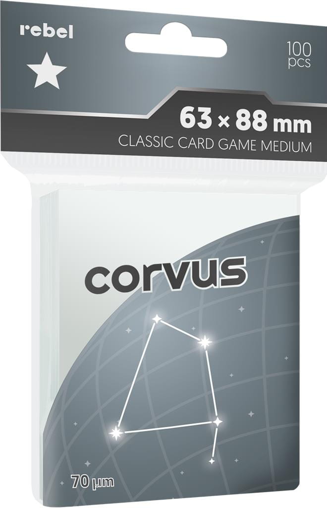 Rebel card sleeves: CCG Medium (63x88 mm) Corvus 100 pcs