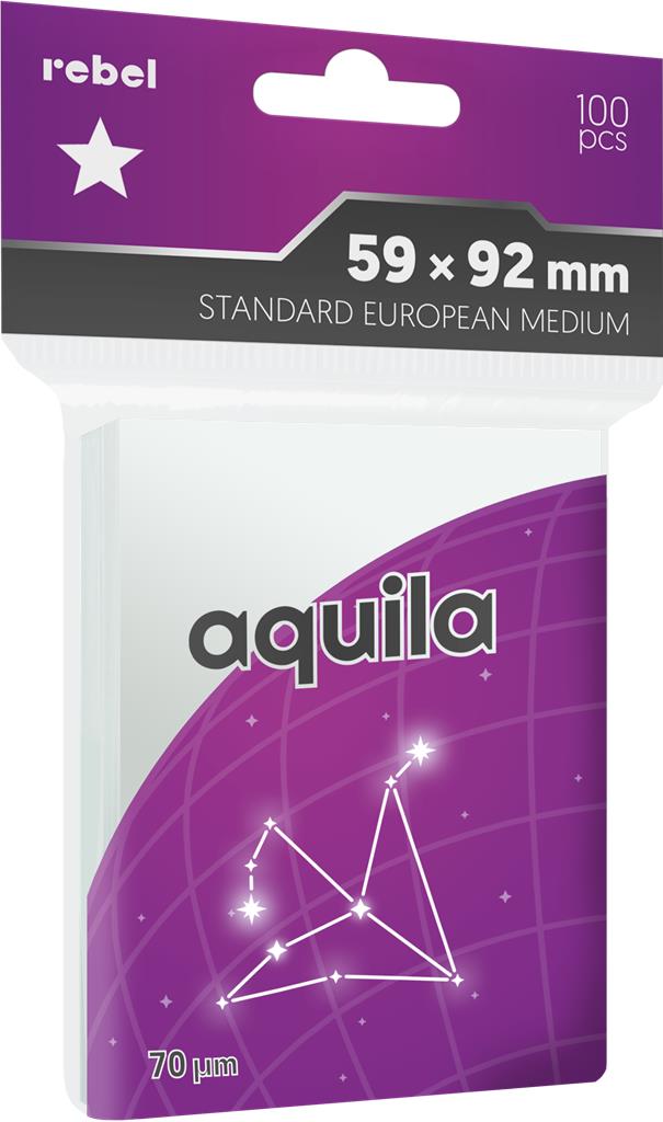 Koszulki na karty Rebel Standard European Medium (59x92 mm) Aquila 100 sztuk