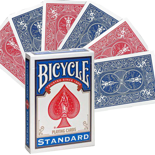 Karty do gry Bicycle: Double back czerwone/niebieskie
