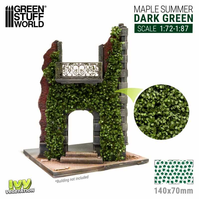 Green Stuff World: Ivy foliage - dark green maple - small