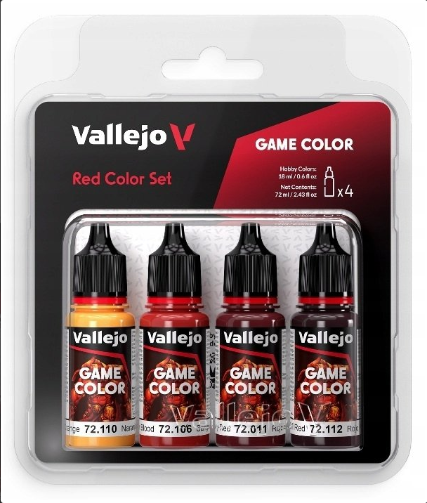 Vallejo: Game Color Red Color Set