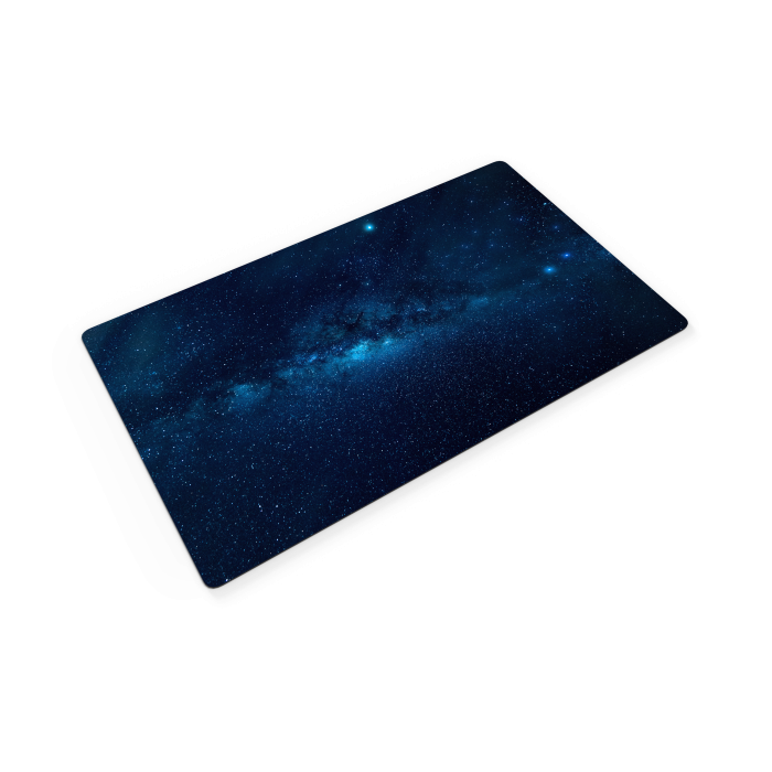 Rubber card game mat: 61x35.5cm - Sapphire Galaxy