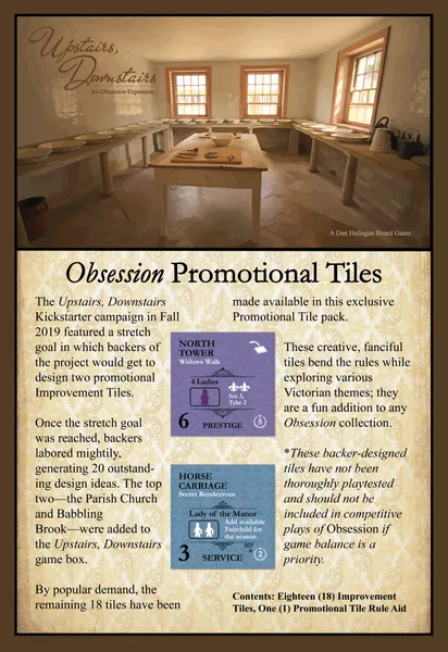 Obsession: Promotional Tiles