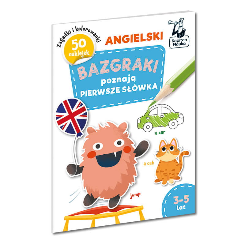 Kapitan Nauka: Bazgraki poznają angielski - Pierwsze słówka (3–5 lat)
