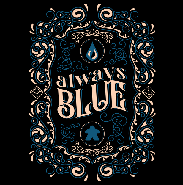 T-shirt: Always Blue - women's M