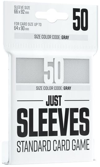 Koszulki na karty Gamegenic: Just Sleeves (66 x 92 mm) 50 sztuk - White