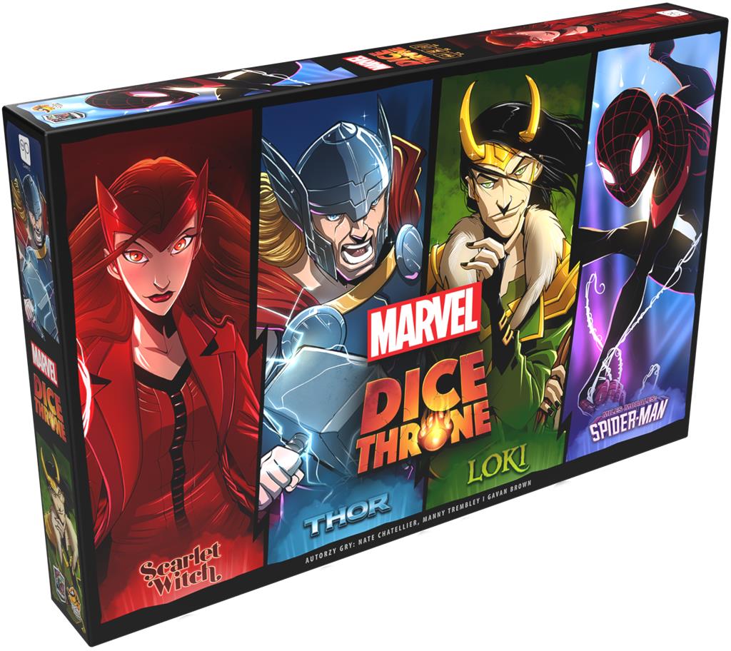 Dice Throne Marvel: Box 1 - Scarlet Witch, Thor, Loki, Spider-Man (edycja polska)