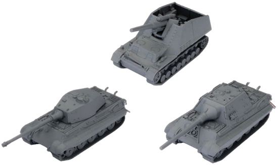 World of Tanks: Miniatures Game - German - Tank Platoon (Tiger II, Hummel, Jagdtiger)