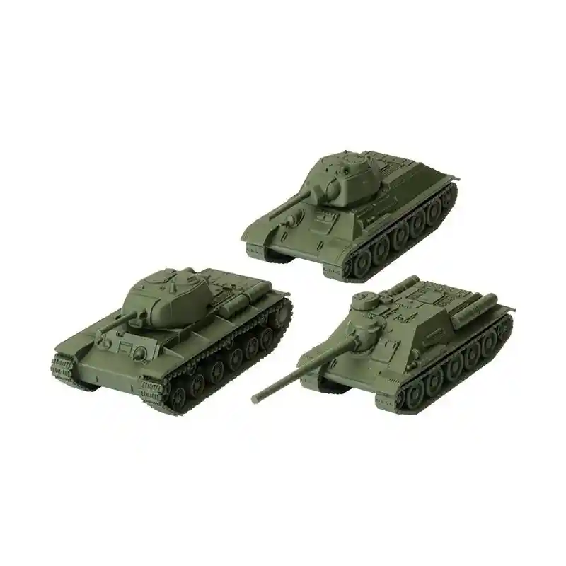 World of Tanks: Miniatures Game - USSR - Tank Platoon (T-34, KV-1s, SU-100)