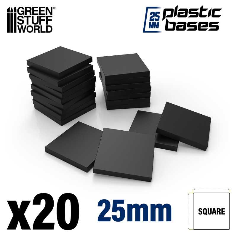 Green Stuff World: Plastikowe podstawki kwadratowe 25 mm