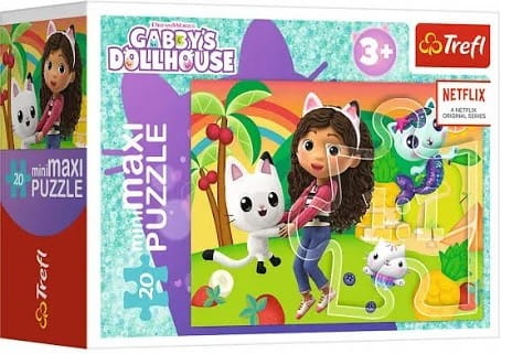 Puzzle 20 miniMaxi - Kolorowy dzień Gabby 3