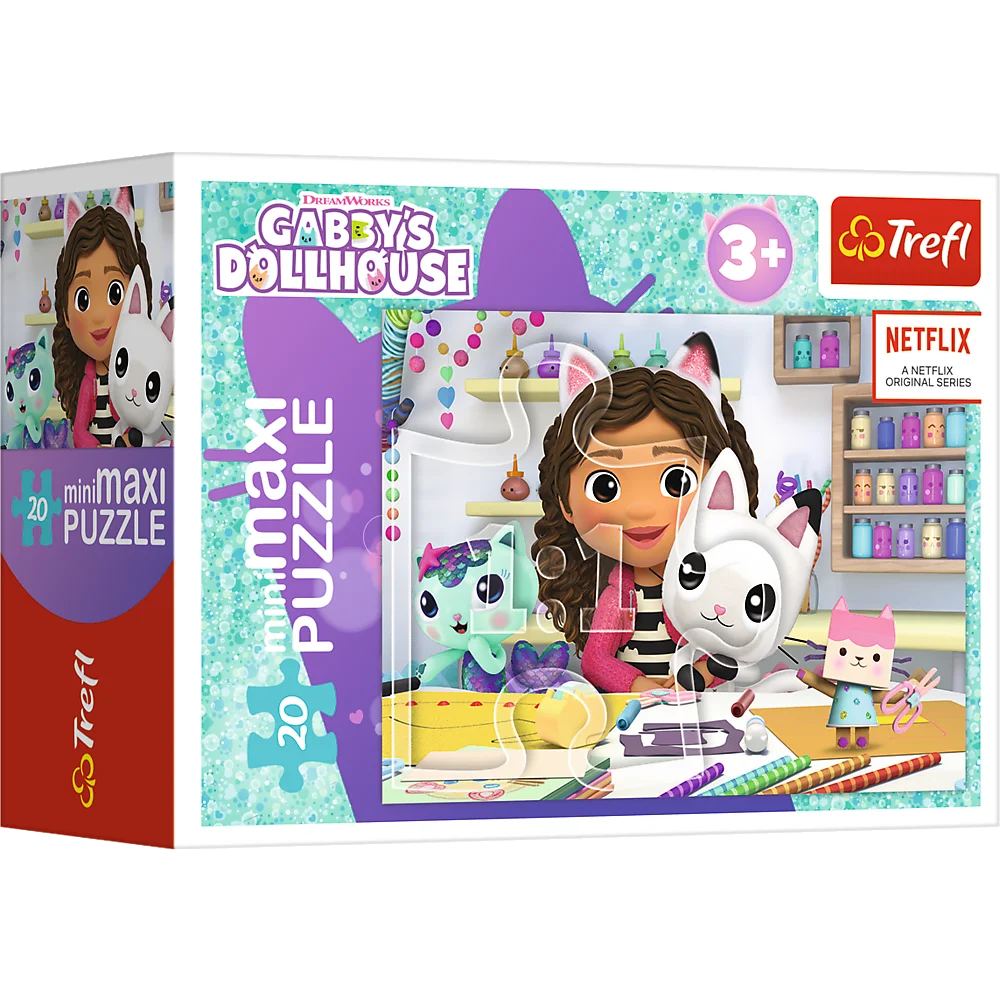 Puzzle 20 miniMaxi - Kolorowy dzień Gabby 1