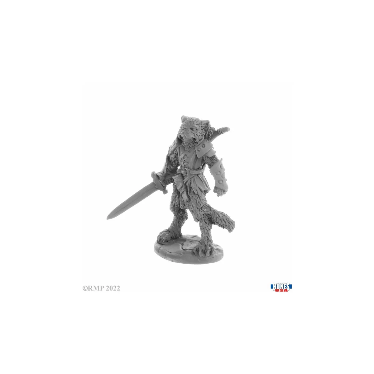 Reaper Miniatures: Mal - Catfolk Fighter