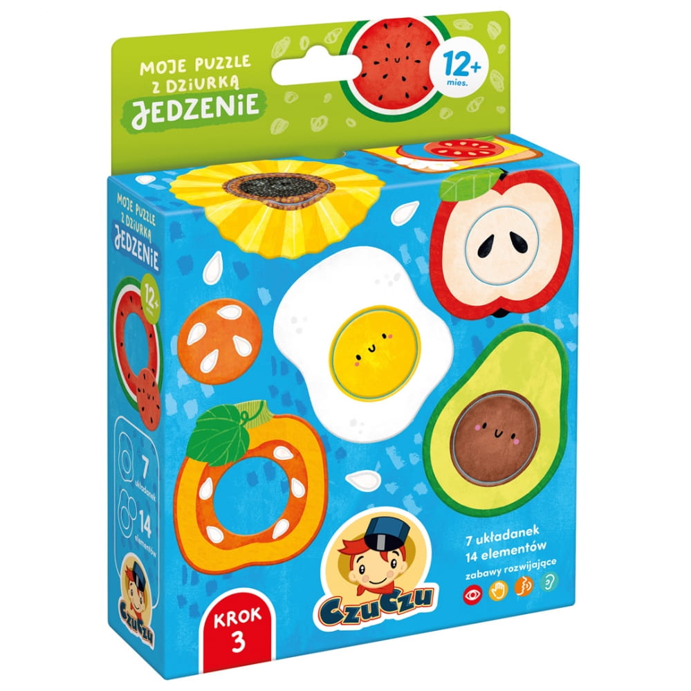 CzuCzu: Moje puzzle z dziurką - Jedzenie 12m+