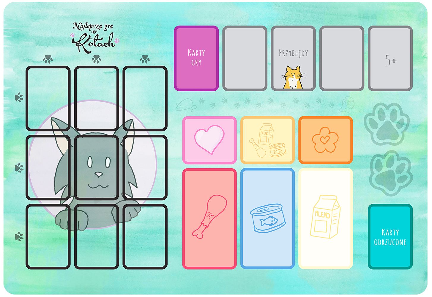 Cat Lady game mat 60x40 cm
