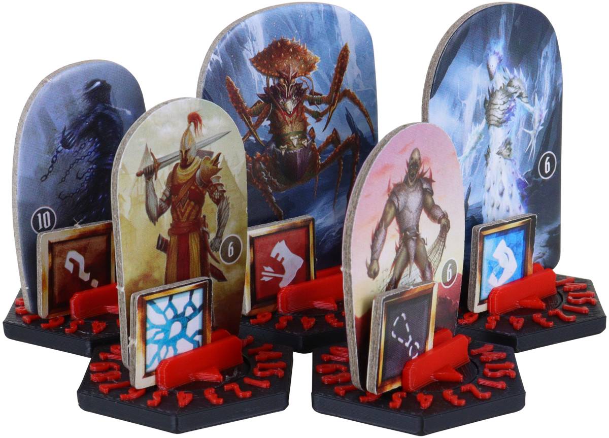 Feldherr: 10x podstawki z licznikiem do Gloomhaven / Frosthaven / Gloomhaven: Szczęki Lwa