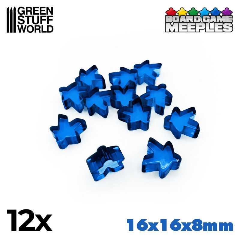 Green Stuff World: pionki 16x16x8mm - niebieskie