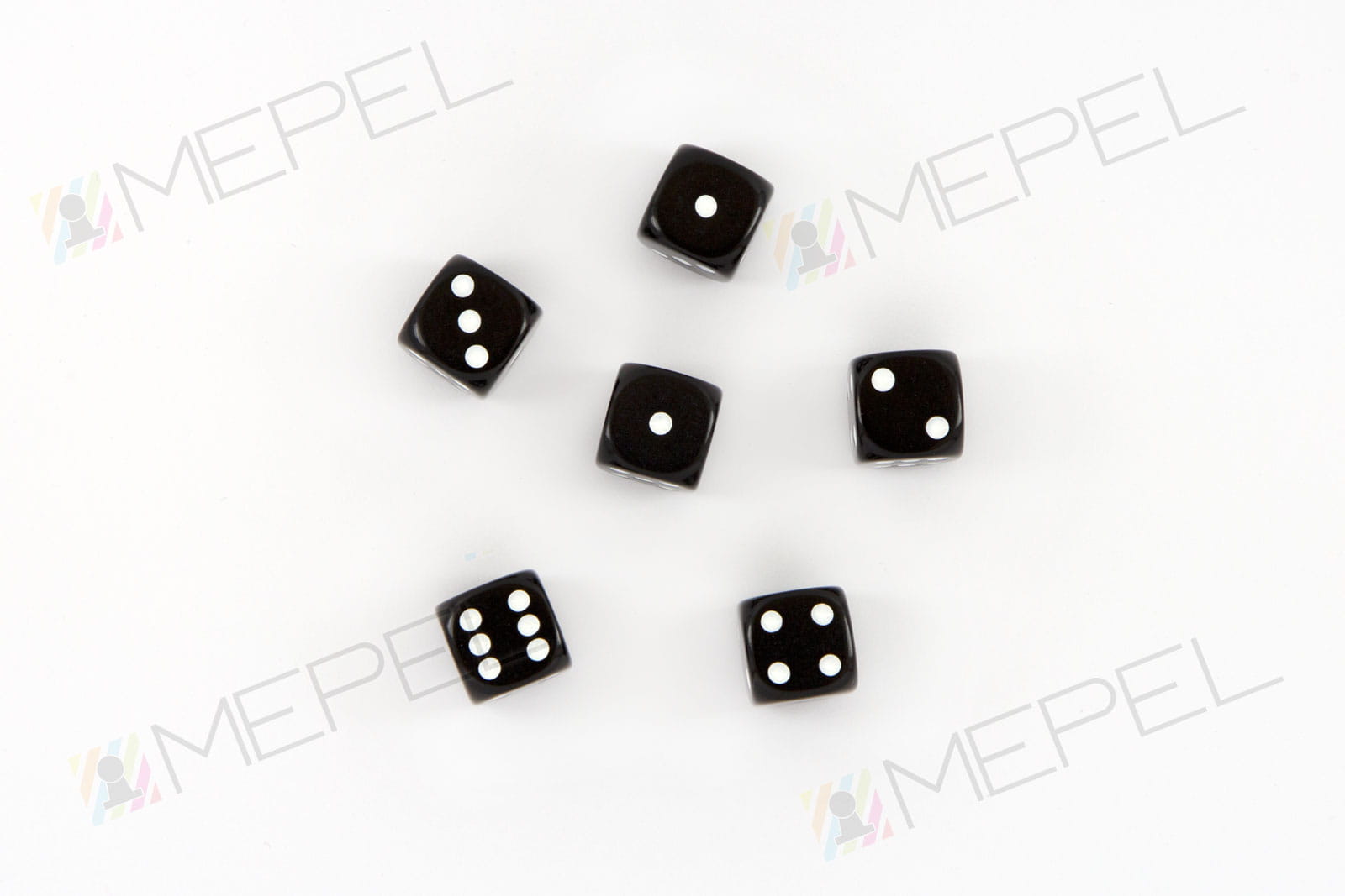 Dice / die D6 16mm - black
