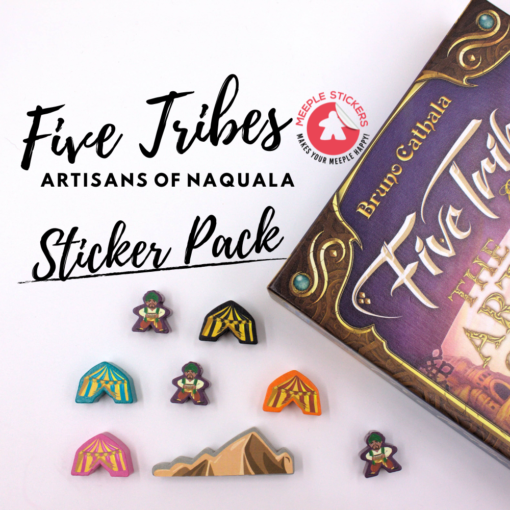 Meeple Stickers: zestaw naklejek do Pięć Klanów: Rzemieślnicy Naqali