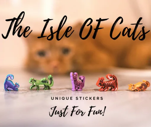 Meeple Stickers: The Isle of Cats