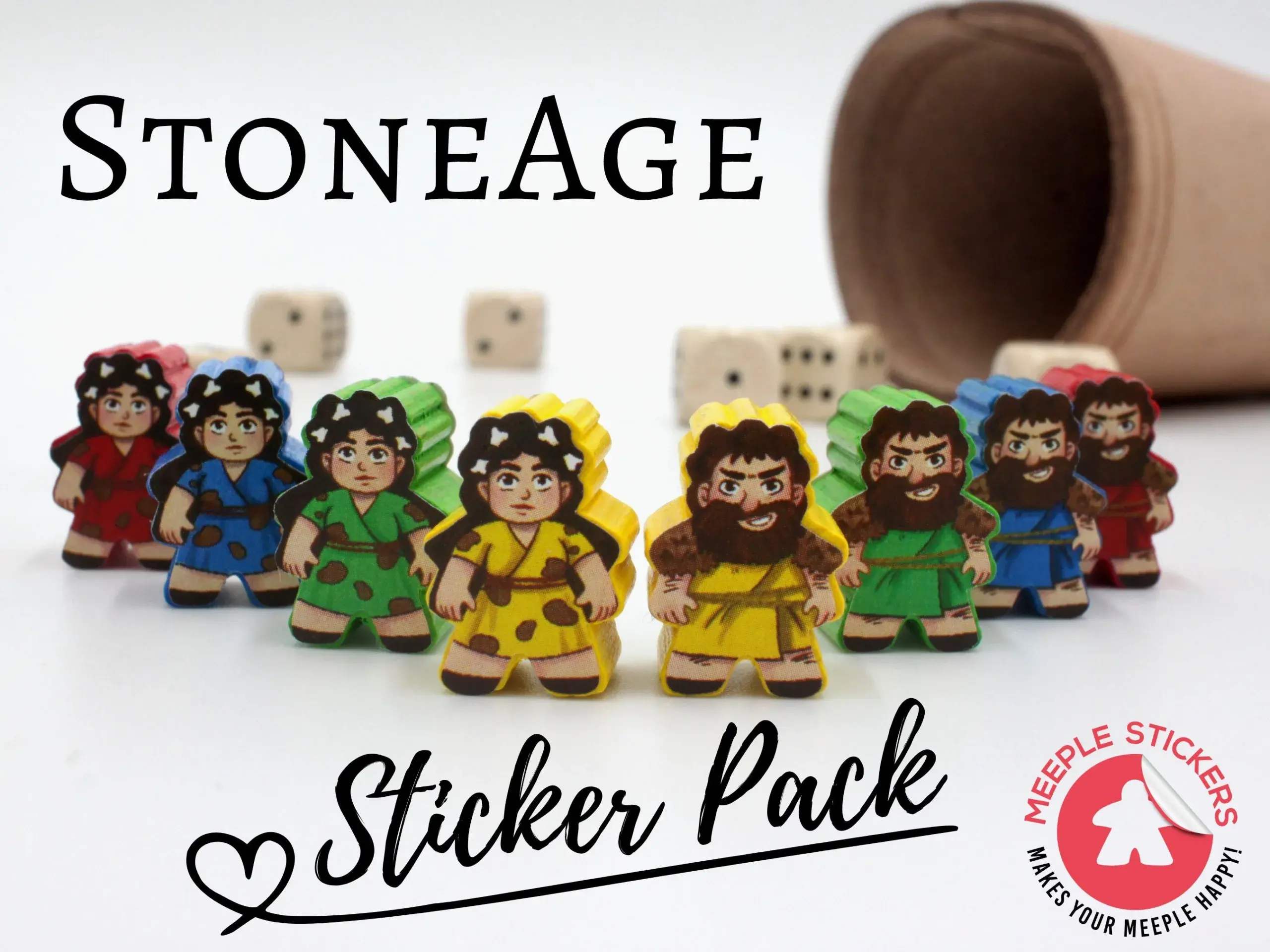 Meeple Stickers: Stone Age