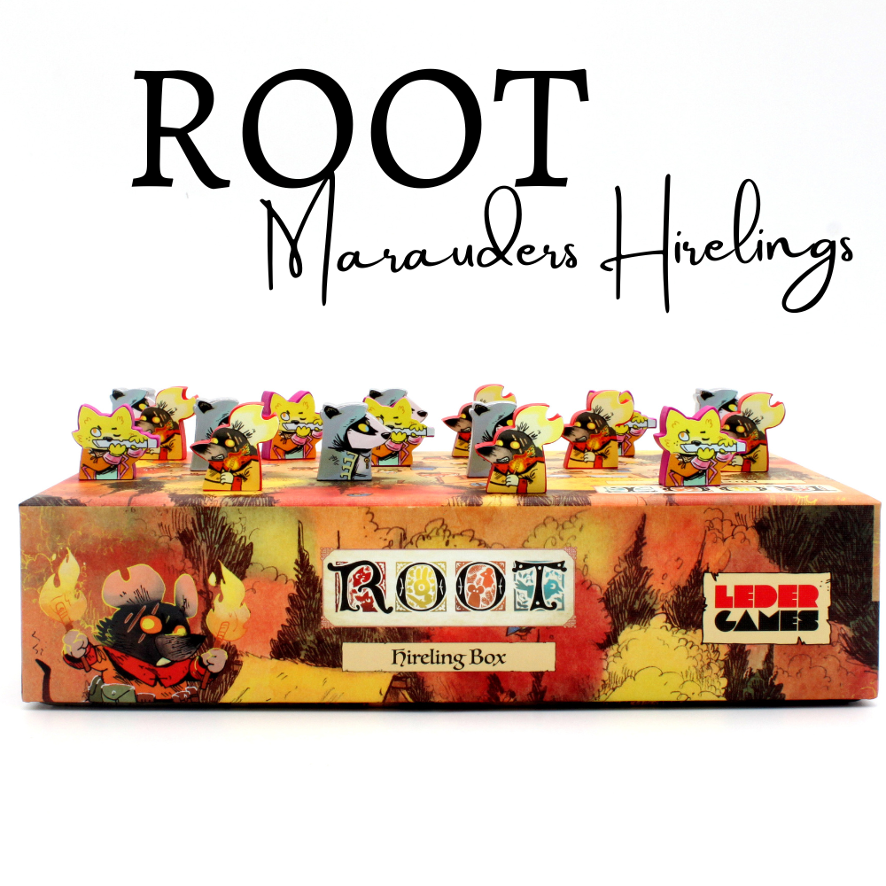 Meeple Stickers: zestaw naklejek do Root: Paczka Zaciężnych Maruderów