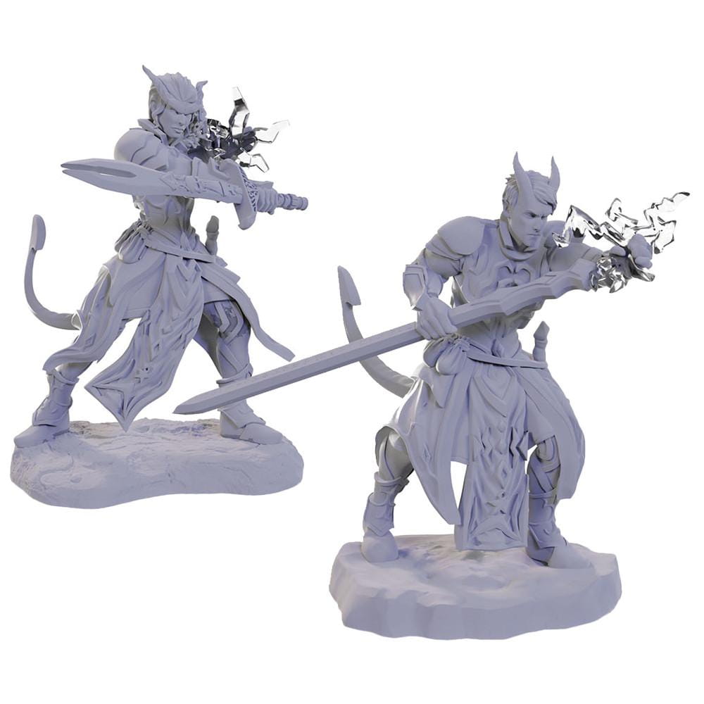 D&D RPG: Nolzurs Marvelous Miniatures - Tiefling Warlocks