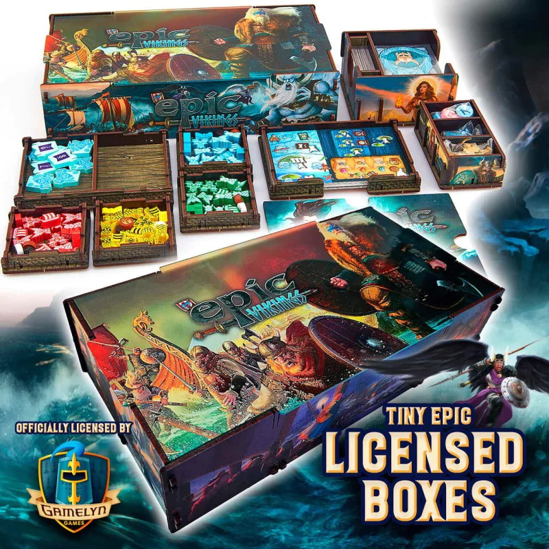 e-Raptor: Storage Box - Tiny Epic Vikings UV Print