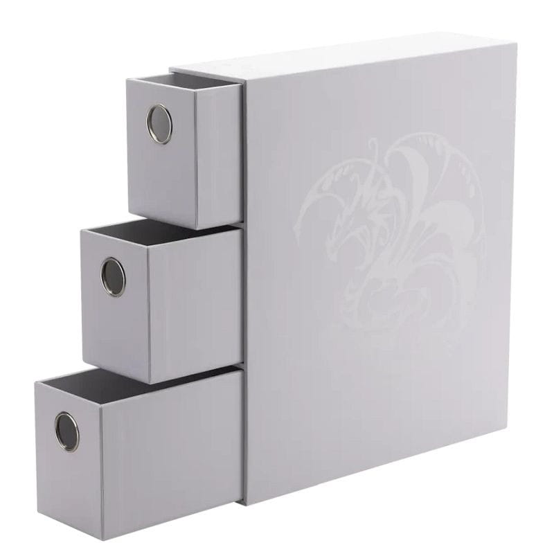 Dragon Shield Fortress Card Drawers Box - White