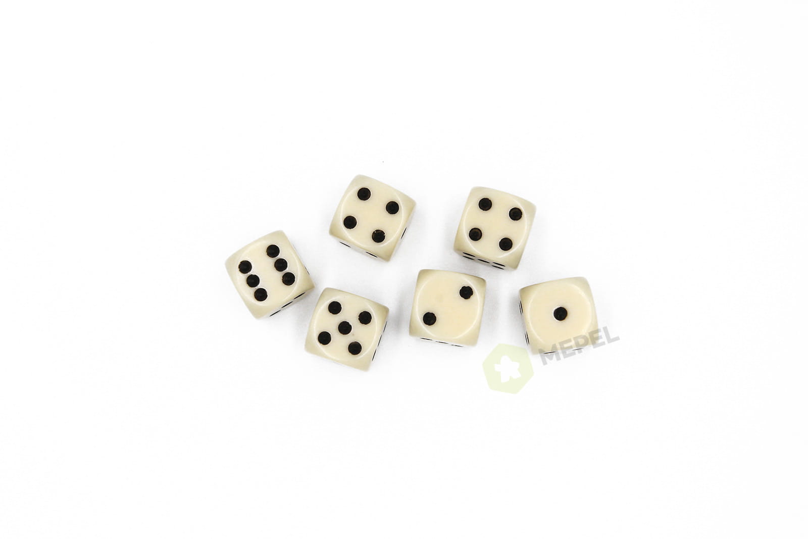 Dice / die D6 16mm - ivory