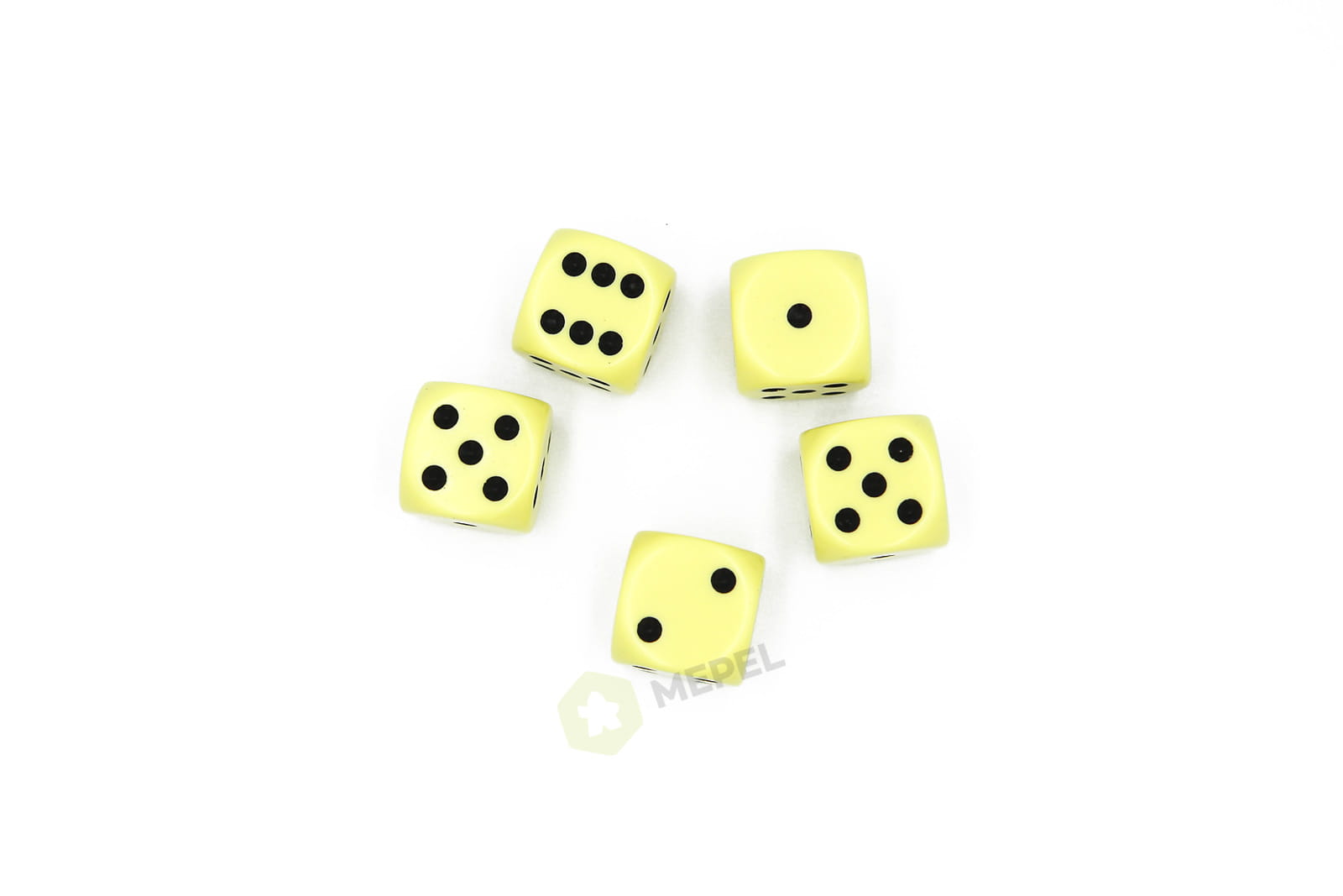 Kości Chessex - kostka k6 16mm Opaque Pastel Yellow/black