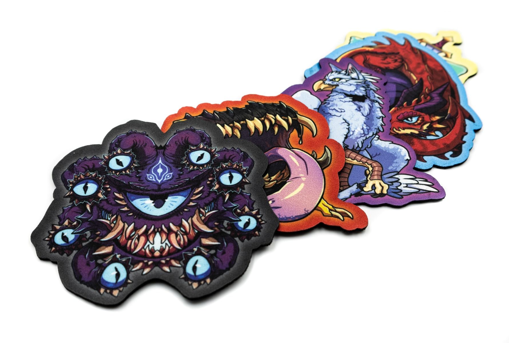 Cup coasters: Monsters