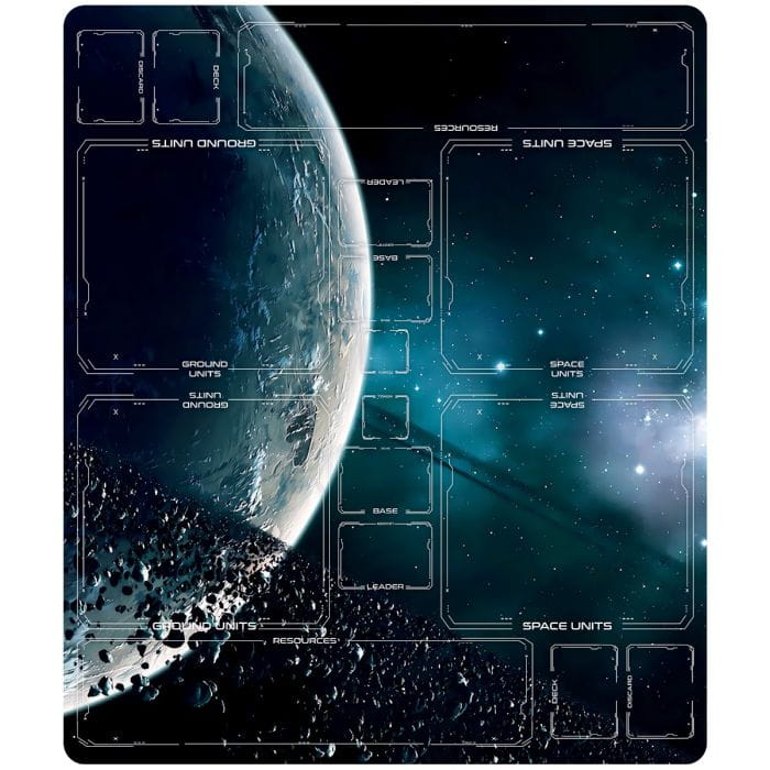 Mata do gry Star Wars Unlimited dla 2 graczy 28" x 24" / 72 x 61cm - biała