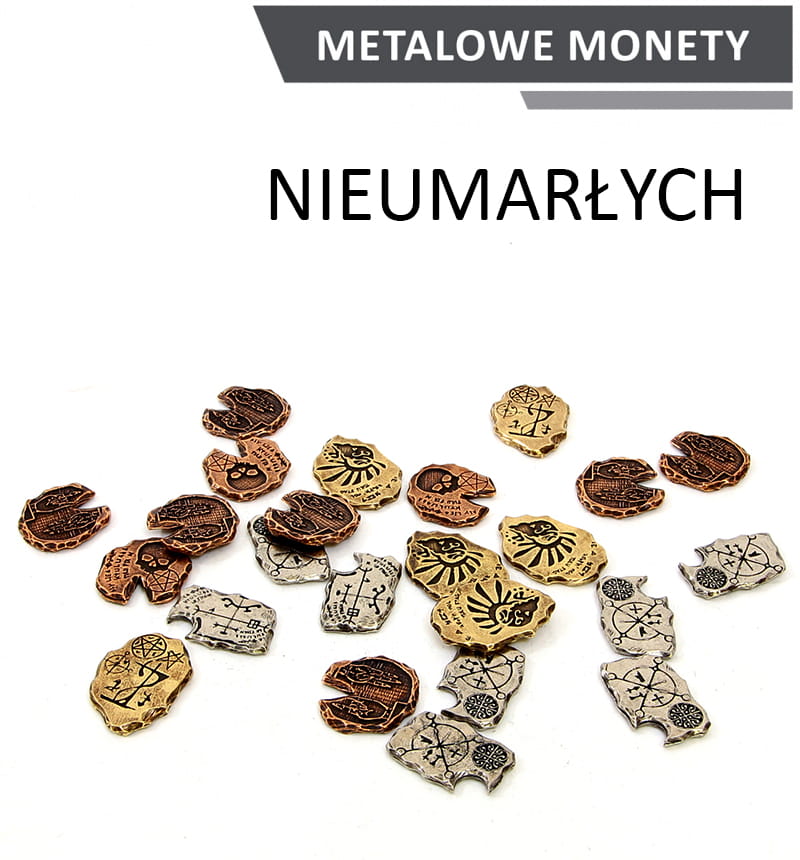 Metalowe monety - Nieumarłych (zestaw 20 monet)