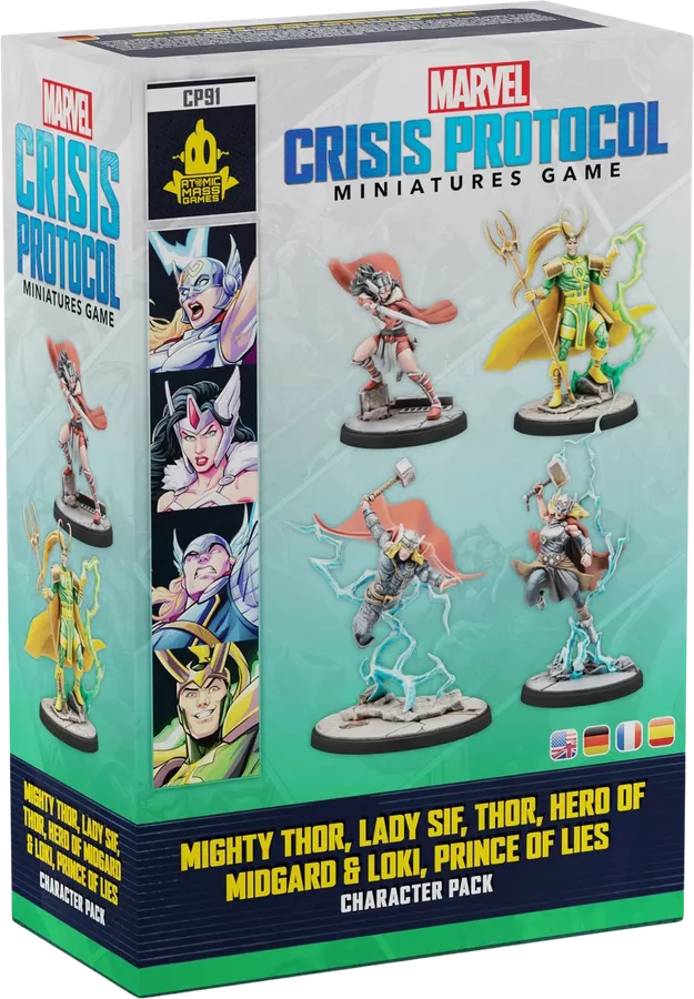 Marvel: Crisis Protocol - Mighty Thor, Lady Sif, Thor, Hero of Midgard & Loki, Prince of Lies