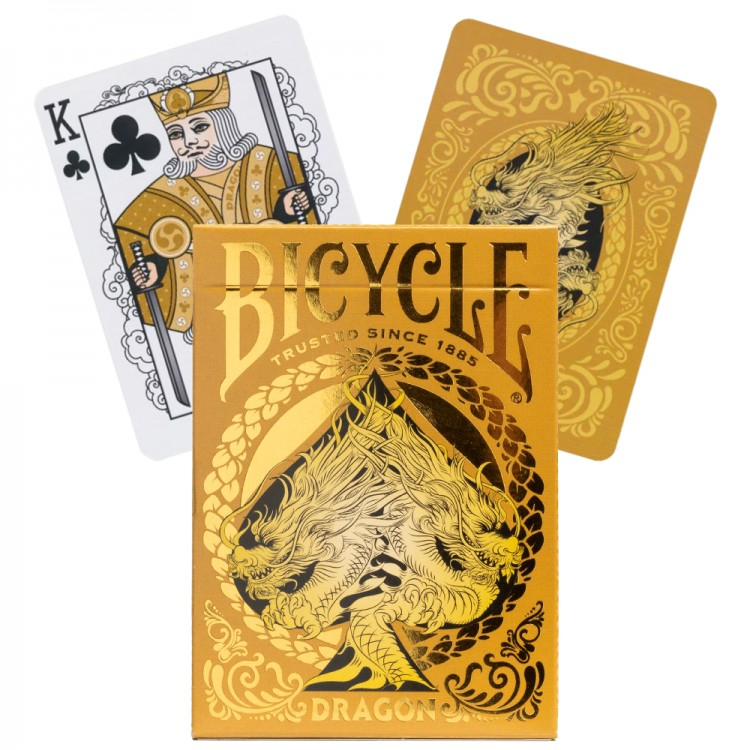 Bicycle: Gold Dragon Back playing cards