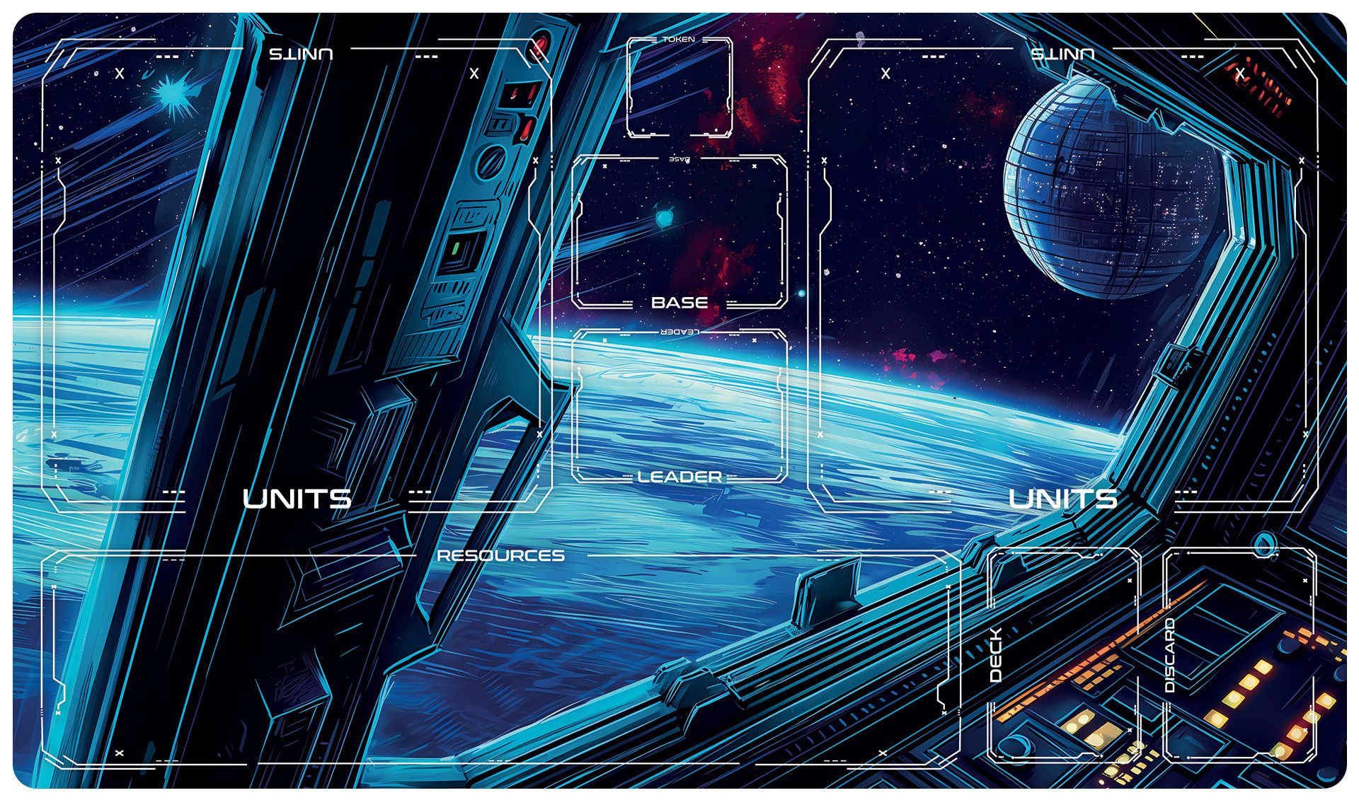 Mata do gry Star Wars Unlimited dla 1 gracza 21,5" x 12,5" / 55 x 32cm - Kokpit Myśliwca
