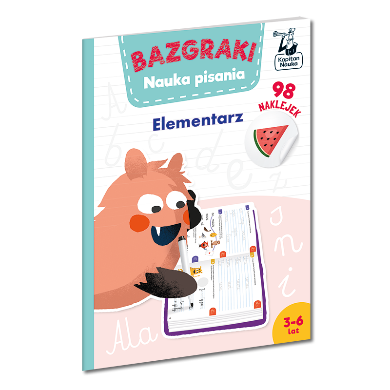 Kapitan Nauka: Bazgraki. Nauka pisania. Elementarz
