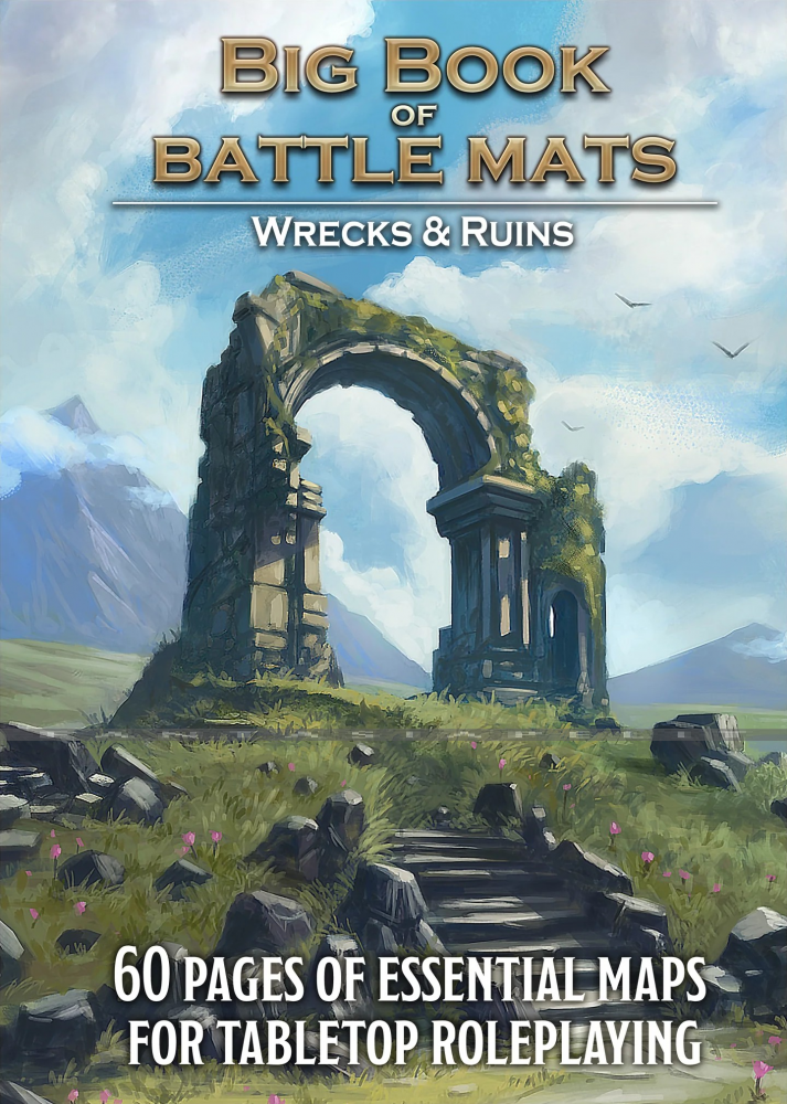 Big Book of Battle Mats: Wilds, Wrecks and Ruins