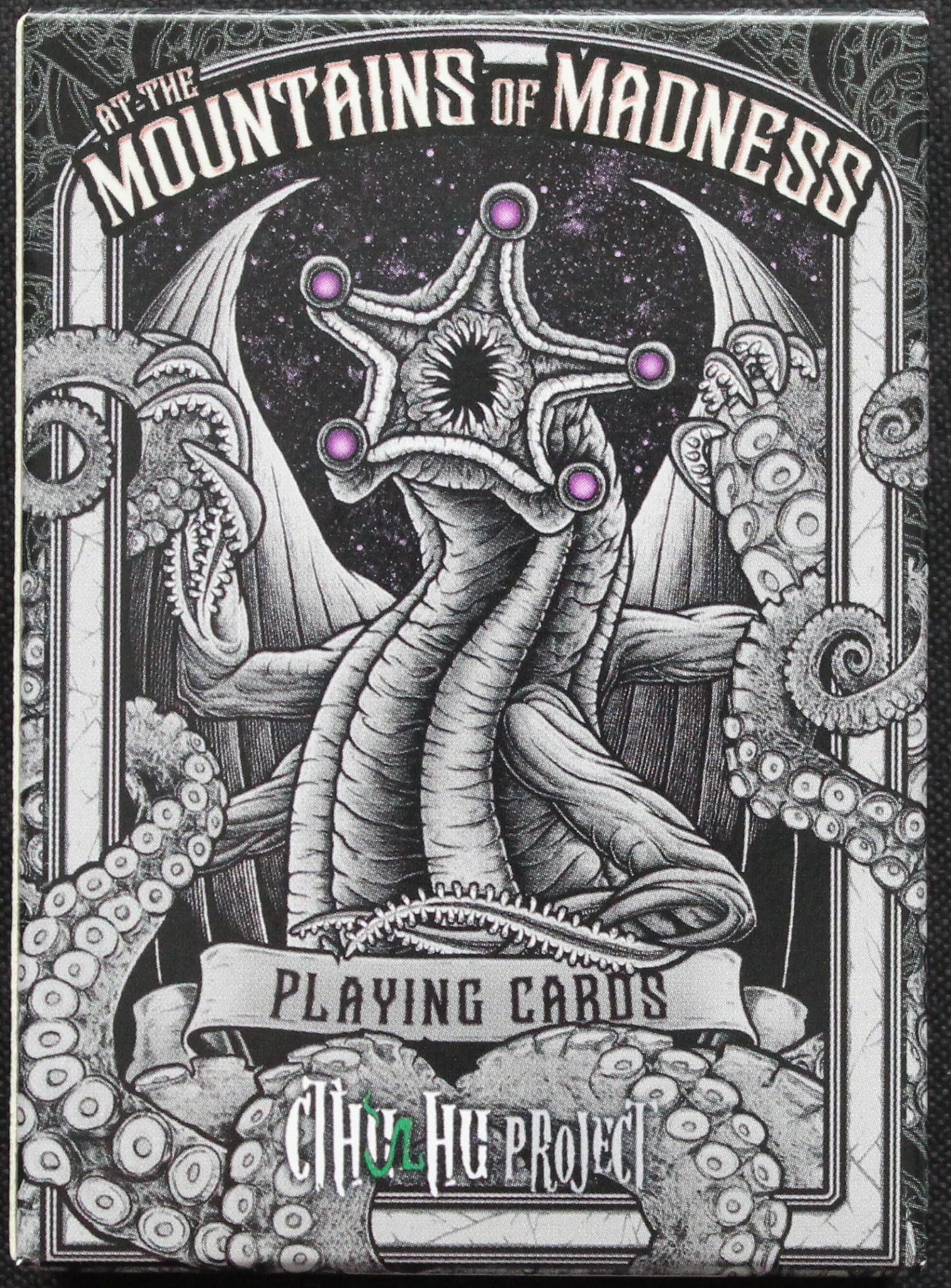 At The Mountains of Madness - Lovecraft playing cards - Black