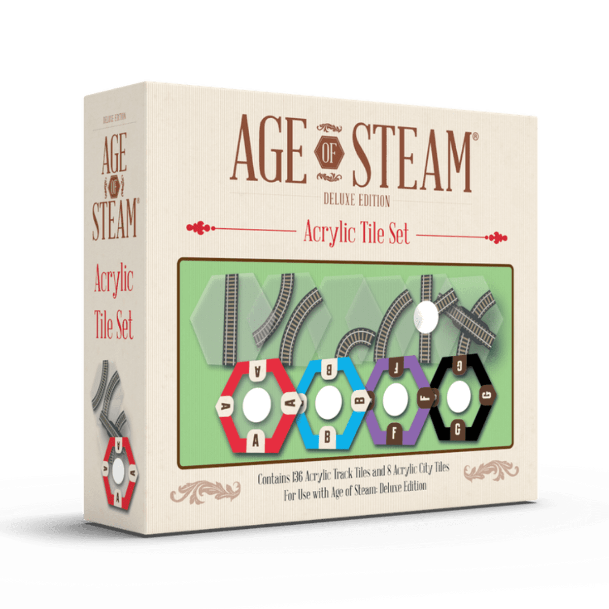 Age of Steam Deluxe: Acrylic Tile Set