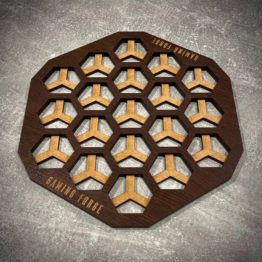 Plansza gry do Neuroshima Hex - mini HDF wenge